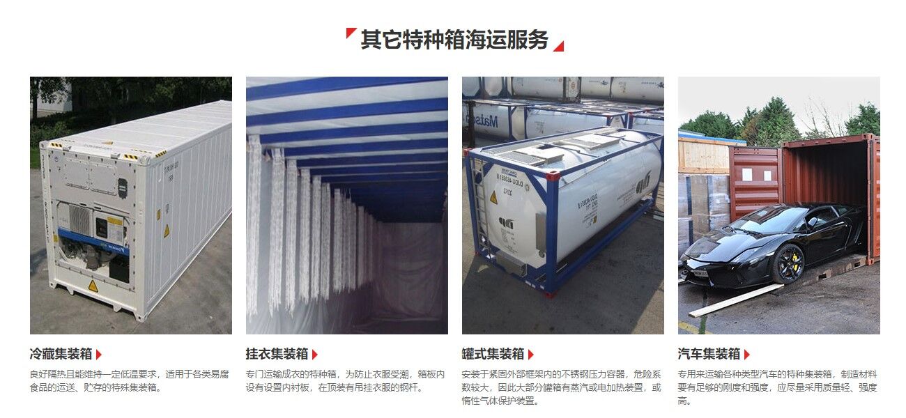 其他特種柜進口服務 其他特種柜進口服務