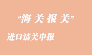 進(jìn)口清關(guān)申報