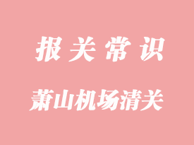 杭州蕭山機場進口報關(guān)公司選擇哪家比較好